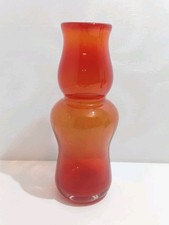 Glasvase – rot / orange –