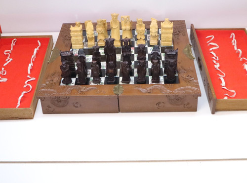 Chinesisches holz schachspiel - chinesisches,