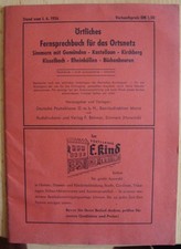 Adressbuch, Fernsprechbuch Simmern usw von 1956