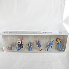 mes-95236 	Preiser 1:87 6 St. Figuren sehr guter Zustand, ohne Plastiksockel,