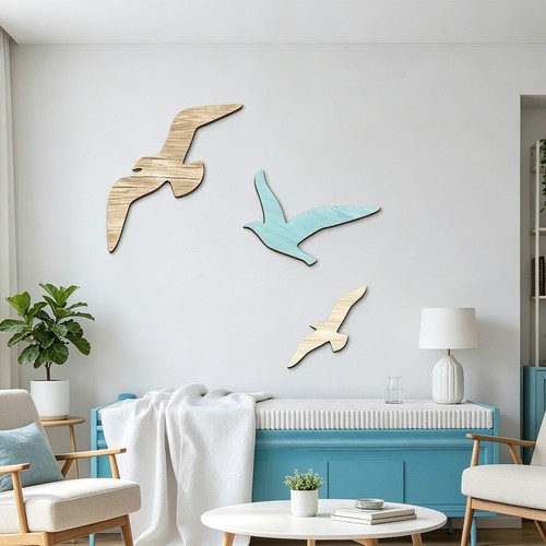 Strand wanddeko möwe wandbild - wanddeko,