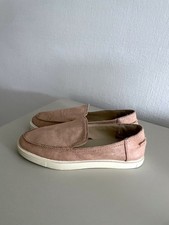 Zara Leder Loafer in lachsrosa