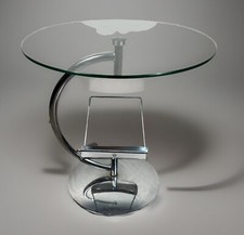 Beistelltisch Couchtisch Kokoon Design Stahlrohr Chrom Bauhaus Vintage