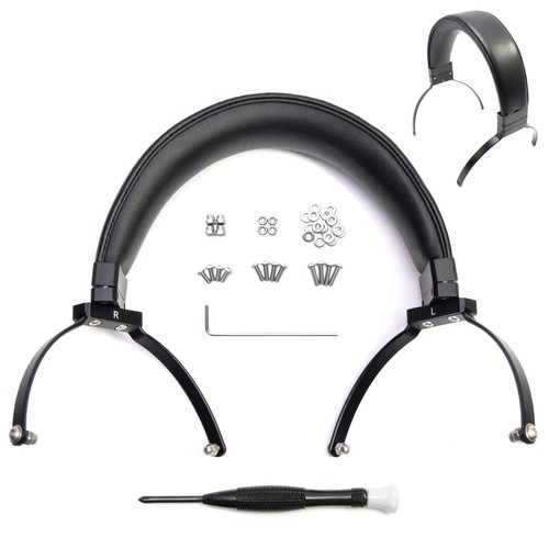 Real leather metal headband - leather,