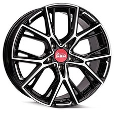 1x MAM WHEELS MAM B4 black front polished 8.5Jx19 5x120 ET40