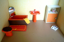 Bodo Hennig -Badezimmer - Badezimmer -70 er Jahre - Puppenstube -Puppenhaus