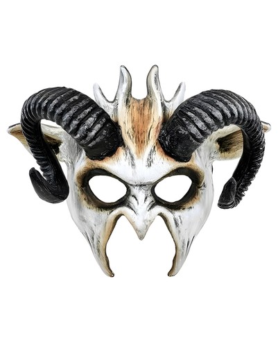 Dämonen maske mit - maske, hörnern