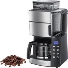 RUSSELL HOBBS 25610-56 Grind & Brew Digitale Kaffeemaschine Silber/Grau