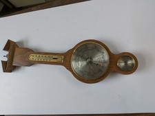 Barometer, Termometer, Wetterstation Holz Antikoptik