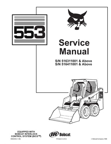 Bobcat 553 service manual - -,