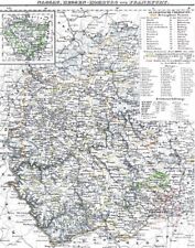 Landkarte HESSEN NASSAU Wiesbaden Montabaur Runkel Eltville Meisenheim 1844