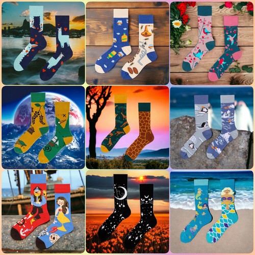 Bunte lustige novety baumwolle - bunte,