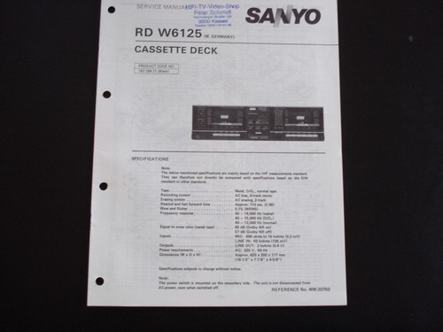 Original service manual - original,