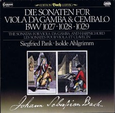 Johann Sebastian Bach - Siegfried Pank · Isolde Ahlgrimm - Die Sona Vinyl 183133