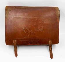 Schulranzen alt Leder Tasche Tornister Schuster Sammler Requisite