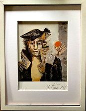 WILLI SITTE, Mädchen mit Mandarine, HAND-SIGNIERT, datiert 2008, mit Rahmen