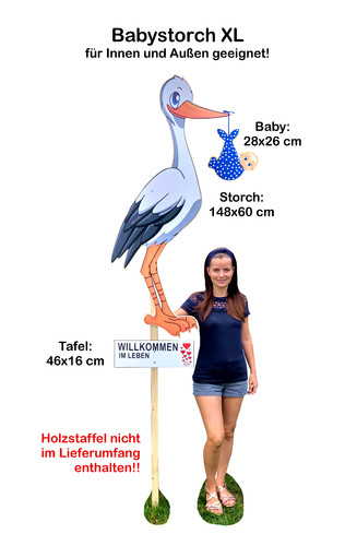 148 storch aus holz - 148, zur