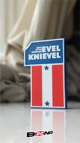Evel knievel logo display - ,