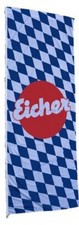 Hissfahne weiß-blau mit Eicher Logo