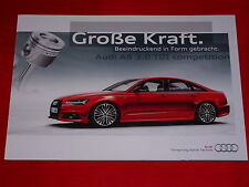 AUDI A6 C7 3.0 TDI "Competition" Sondermodell Prospekt Brochure Depliant 2015