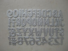 Alphabet Buchstaben Zahlen 1,7 cm Stanzschablonen Stanzen