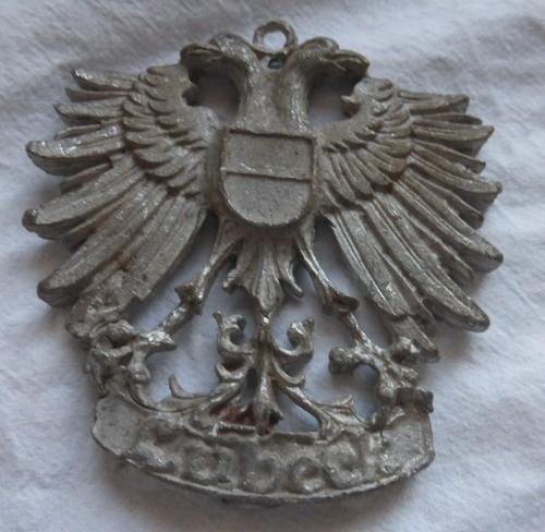 Alte zinnflachfigur wappen - alte,