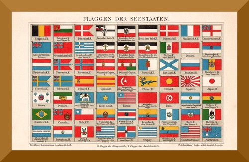 Flaggen der seestaaten - flaggen,
