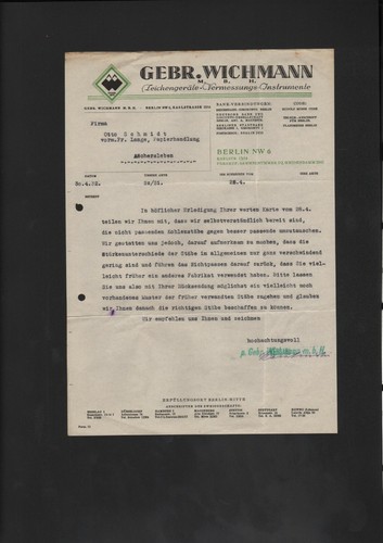 Berlin brief 1932 gebrüder - berlin,, 1932,