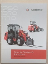 WEIDEMANN 1350 1370 1770 Hoftrac Radlader Prospekt Traktor Schlepper