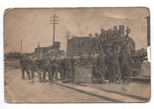 Foto Ak Dampflok Lokführer