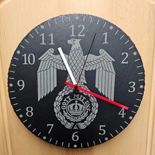 Wanduhr schiefer reichsadler - schiefer,