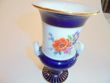 Meissen Meissner Kobalt Henkelvase 1. Wahl kl. Chip am Rand