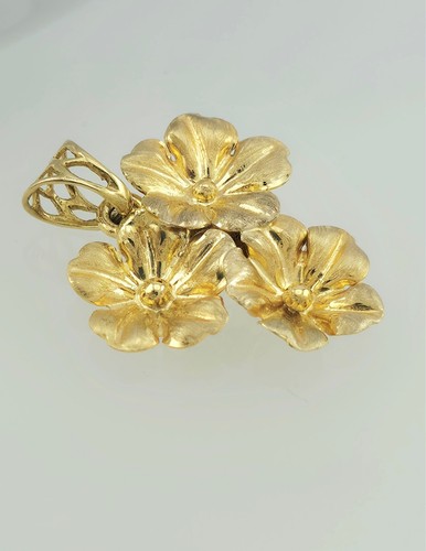 Anhänger gelbgold 585 blüten - gelbgold,