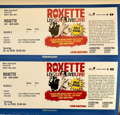 Roxette konzert neu ulm - roxette,