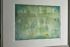 Aquarell von Waltraud Fessel mit Rahmen 65 cm hoch und 85 cm breit