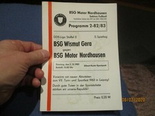 Programm  Motor Suhl - Wismut