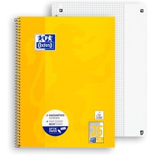 Oxford College Block kariert mit Rand DIN A4 Schreibblock 80 Blatt Lineatur 26