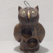 Große Keramik Eule Windlicht