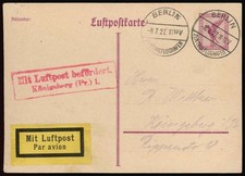 D. Reich P 168 Luftpostkarte