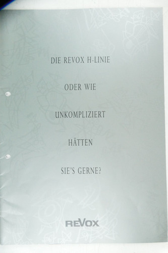 Studer revox linie katalog - h-linie,