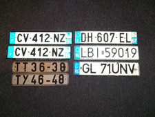 Konvolut Sammlung 7 KFZ Nummernschilder Kennzeichen International