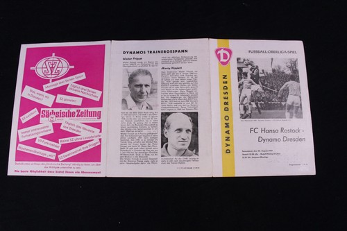 Programmheft ddr oberliga - programmheft,