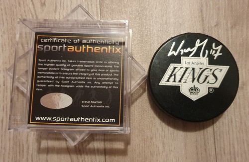 Eishockey puck signiert wayne - eishockey,