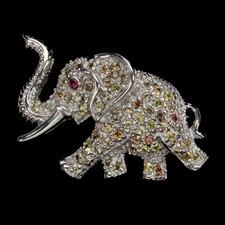 925 Sterlingsilber Brosche