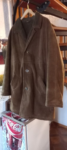 Wildledermantel mit fell - mit,