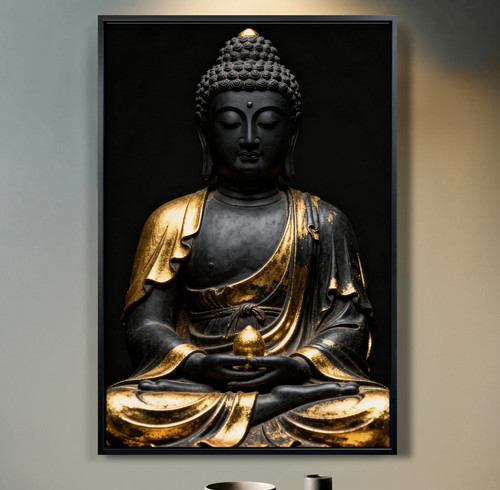 Wandbild abstrakt buddha - abstrakt,