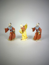 3x Porzellanfiguren Nymphenburg Chinesen Glockenspiel Notenblatt Franz Bustelli