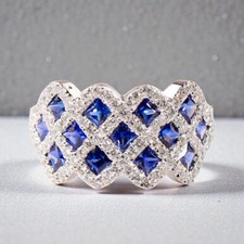 1,90 ct Princess-Schliff im