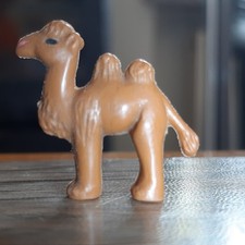 KAMEL CAMEL WÜSTE ORIGINAL SCHLEICH MINI TIER FIGUR GUMMI 70ER VINTAGE RARE