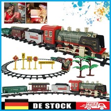 Elektrischer Zug Eisenbahn Schienen Spielzeug Dampflokomotive Weihnachten Kinder